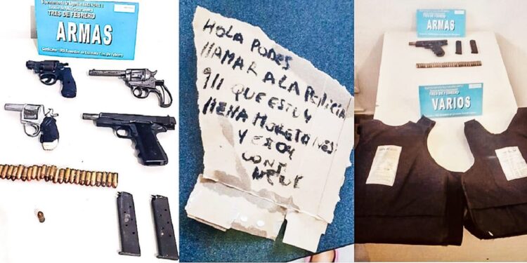 Tres de Febrero: Su pareja la tenía secuestrada, escribió una nota de auxilio y la Policía la rescató
