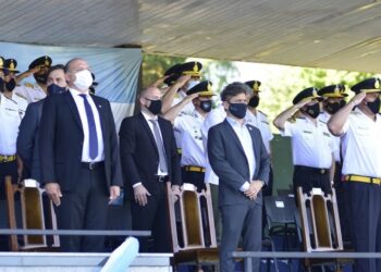 El Gobernador Axel Kicillof y el Ministro Sergio Berni participaron de la Conmemoración del 199 Aniversario de la Policía de la provincia de Buenos Aires