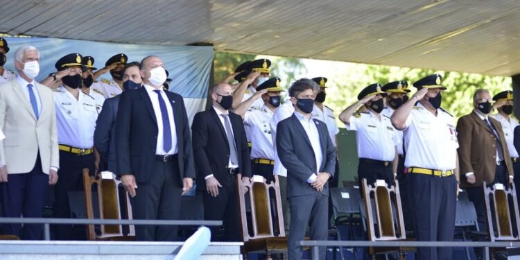 El Gobernador Axel Kicillof y el Ministro Sergio Berni participaron de la Conmemoración del 199 Aniversario de la Policía de la provincia de Buenos Aires
