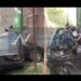 Hurlingham: Impresionante choque de un auto contra un poste de luz