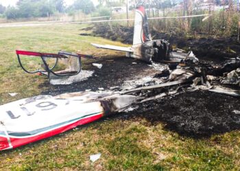 General Rodríguez: Se estrelló una avioneta y dos personas murieron quemadas