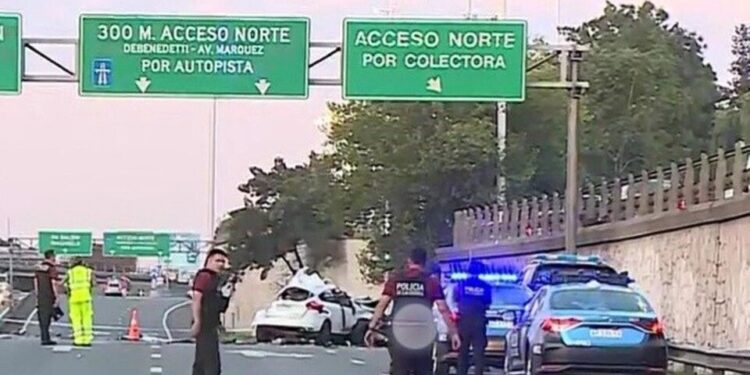 Choque fatal en General Paz: Murió un hombre de 35 años.