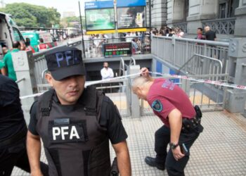Tiros y pánico en la línea C de subtes: Mataron a una mujer policía.