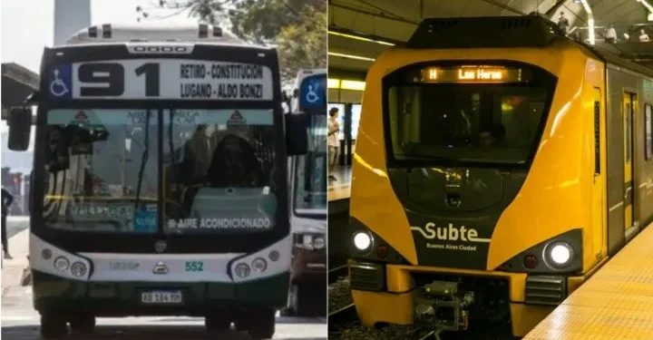 Aumentó el boleto de colectivo y los Subtes .