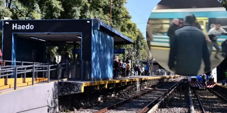 HAEDO: TENSION EN  EL TREN SARMIENTO JOVEN AMENAZO CON CUCHILLO A PASAJEROS .