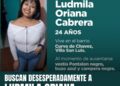 FLORENCIO VARELA : Buscan a Ludmila Oriana Cabrera, una joven de 24 años desaparecida .