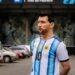 CASEROS : Luce una impactante figura 3D de Lionel Messi en la previa de la final del Mundial.