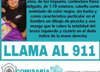 Buscan a Nahuel Orlando Carnero, un joven de 19 años desaparecido en Merlo
