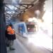 Se incendió una formación de la línea Mitre.
