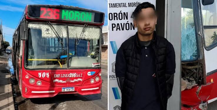 Hombre robó un colectivo de la Empresa 216 en Merlo y terminó detenido en Morón