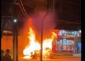 Otro auto incendiado en Merlo Norte