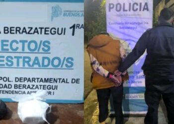 Detuvieron a un hombre con drogas y armas en el Sur del conurbano