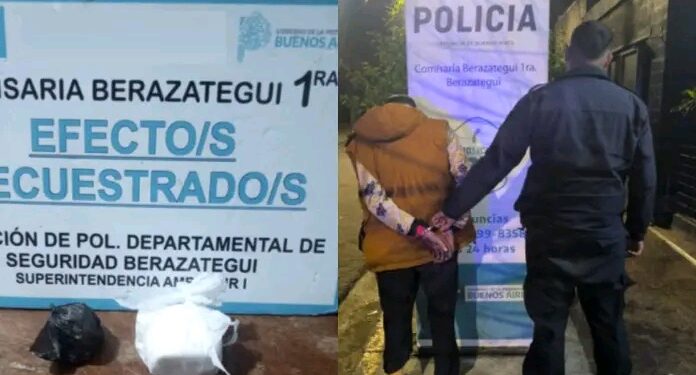 Detuvieron a un hombre con drogas y armas en el Sur del conurbano