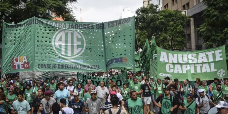 ATE anunció un paro y movilización para mañana